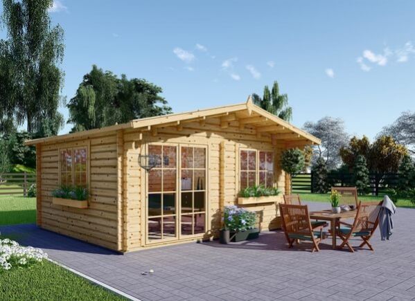 Casa de madeira para jardim WISSOUS (34 mm), 5x5 m, 25 m² avp.ui.product_images.thumbnail 1
