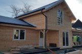 Casa de madeira pré-fabricada HOLLAND (44+44 mm), 113 m² com terraço de 13 m² customer 1