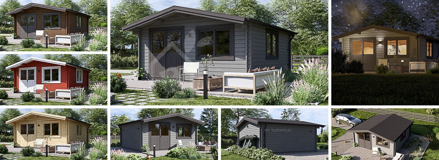 Abrigo de jardim em madeira LILLE (34 mm), 5x5 m, 25 m² visualization 1