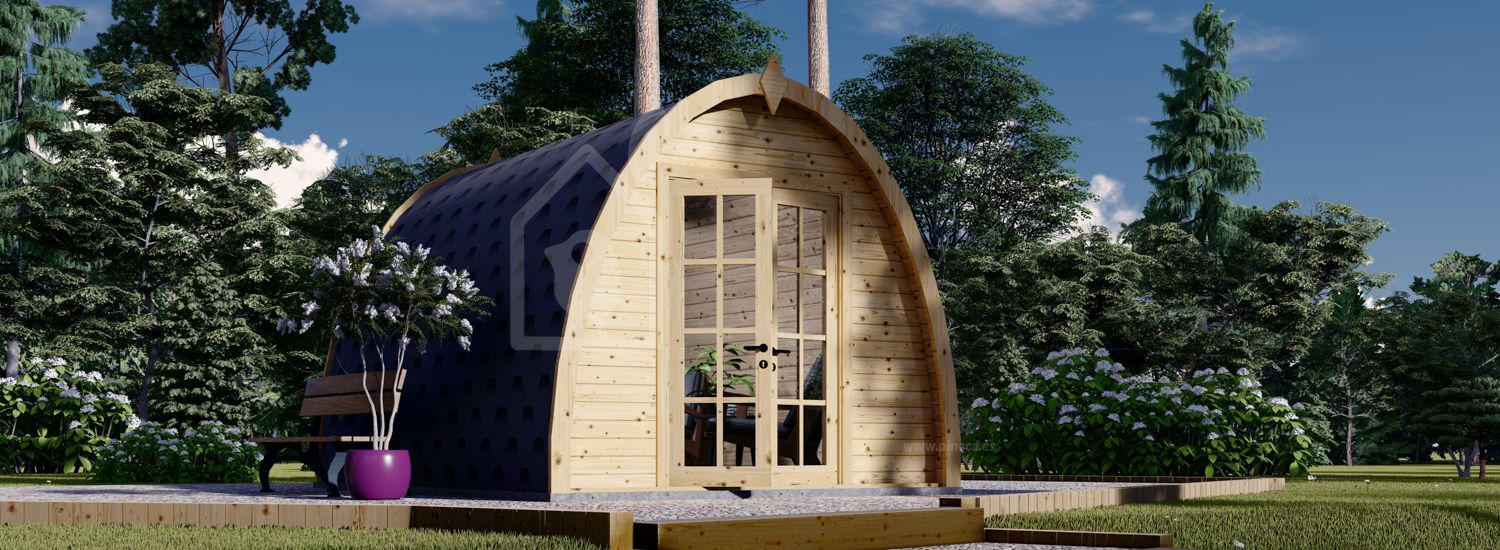 Abrigo de jardim em madeira BRETA (28 mm), 3x4 m, 12 m² visualization 1