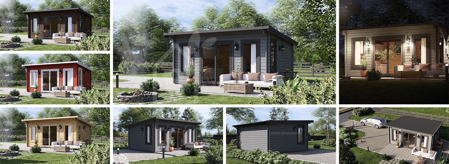 Casa de madeira para jardim ESSEX (34 mm), 5x4 m, 18 m² visualization 1
