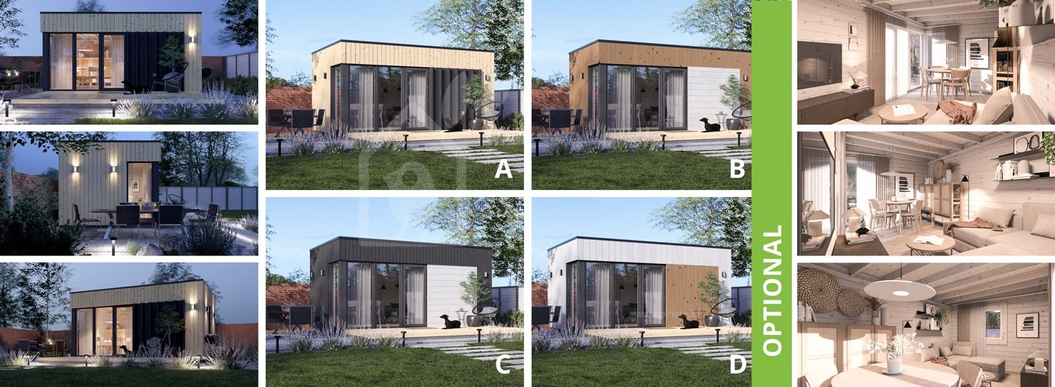 Abrigo de jardim em madeira PREMIUM (34 mm + revestimento), 5x3 m, 13 m² visualization 1