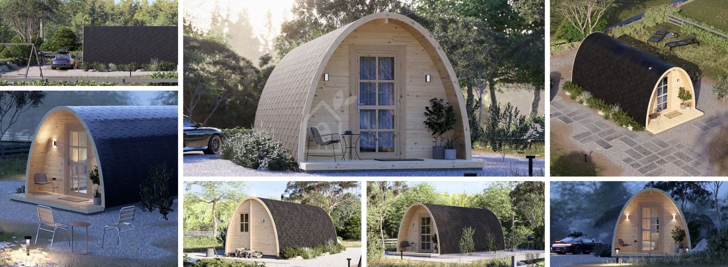 Abrigo de jardim em madeira BRETA S (44 mm), 3x6 m, 18 m² visualization 1