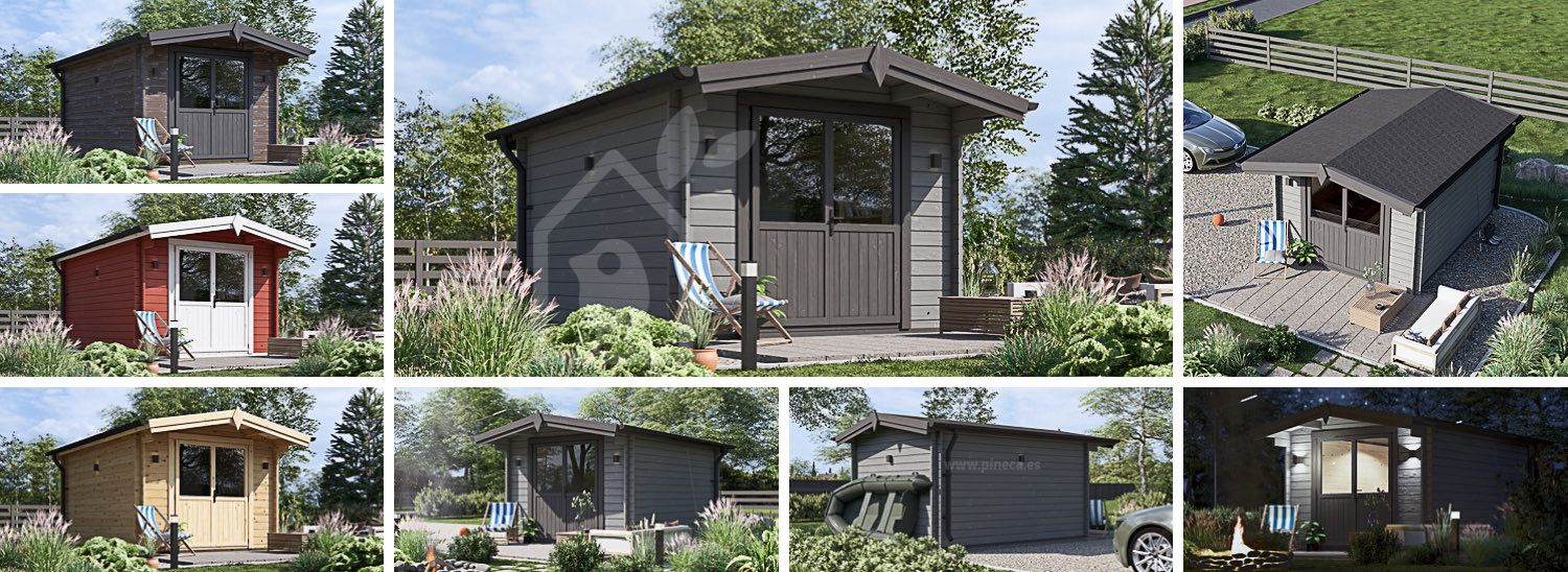 Abrigo de jardim em madeira PETER (34 mm), 3x3 m, 9 m² visualization 1