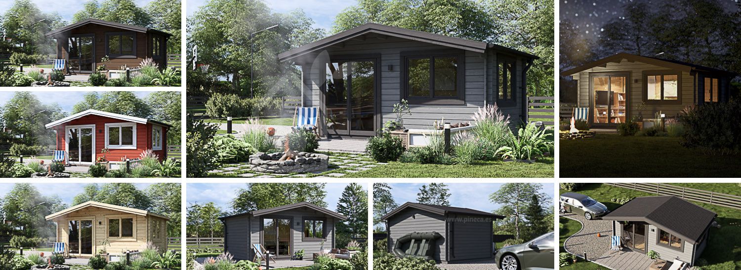 Abrigo de jardim em madeira WISSOUS (34 mm), 5x3 m, 15 m² visualization 1